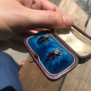 Victorian era fly earrings